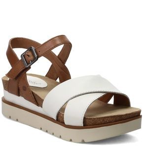 Women's Josef Seibel, Clea 10 Sandal Brown & White Size EU 38